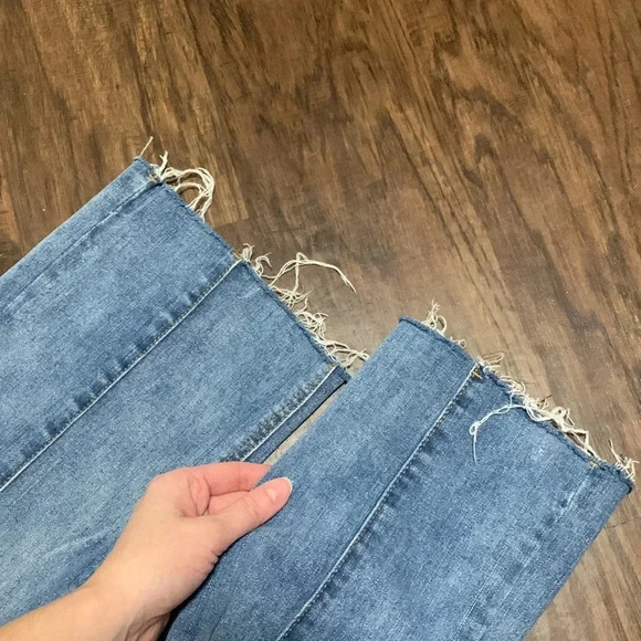 Sky and sparrow raw hem cropped jeans - Picture 6 of 12